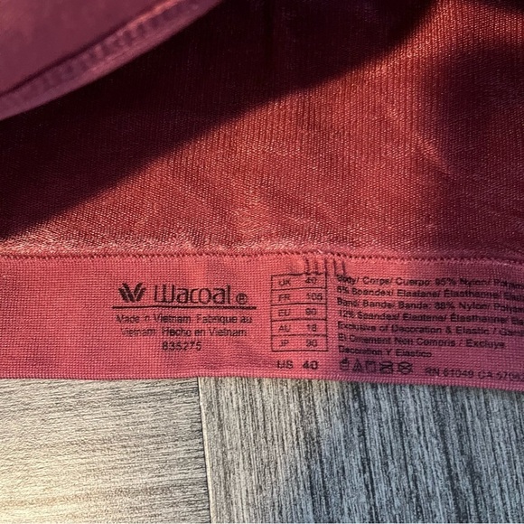 Wacoal Women Bra US 40 Pink Wire Free Stretch B-Smooth Elegance - Picture 5 of 5